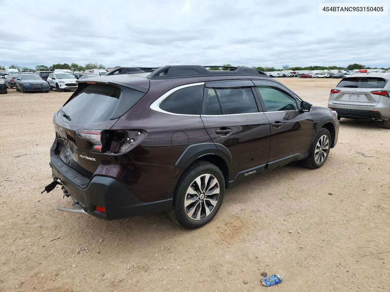 2025 SUBARU OUTBACK VIN 4S4BTANC9S3150405 — фото 3