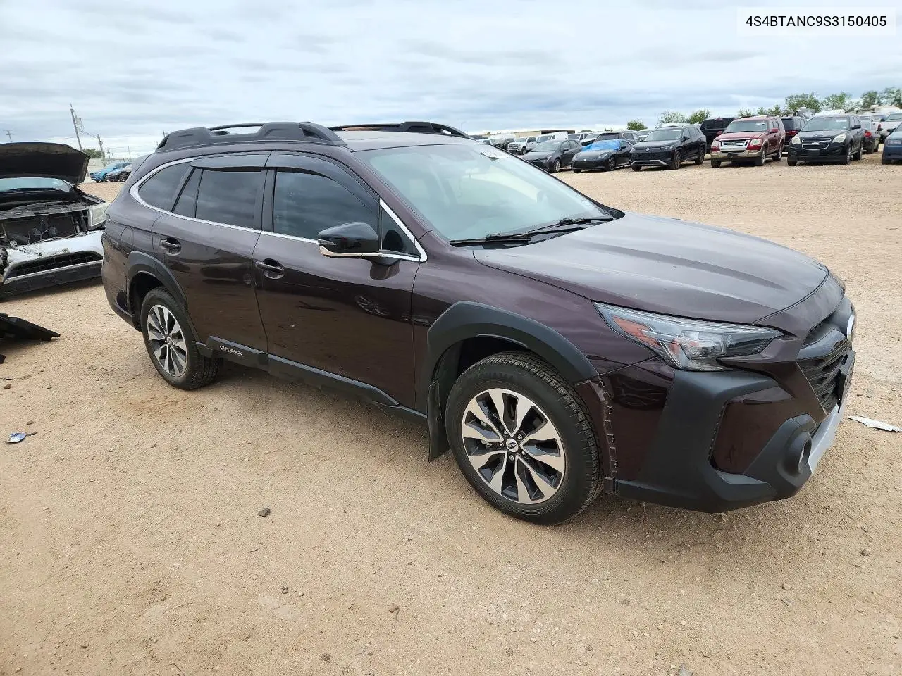 2025 SUBARU OUTBACK VIN 4S4BTANC9S3150405 — фото 4