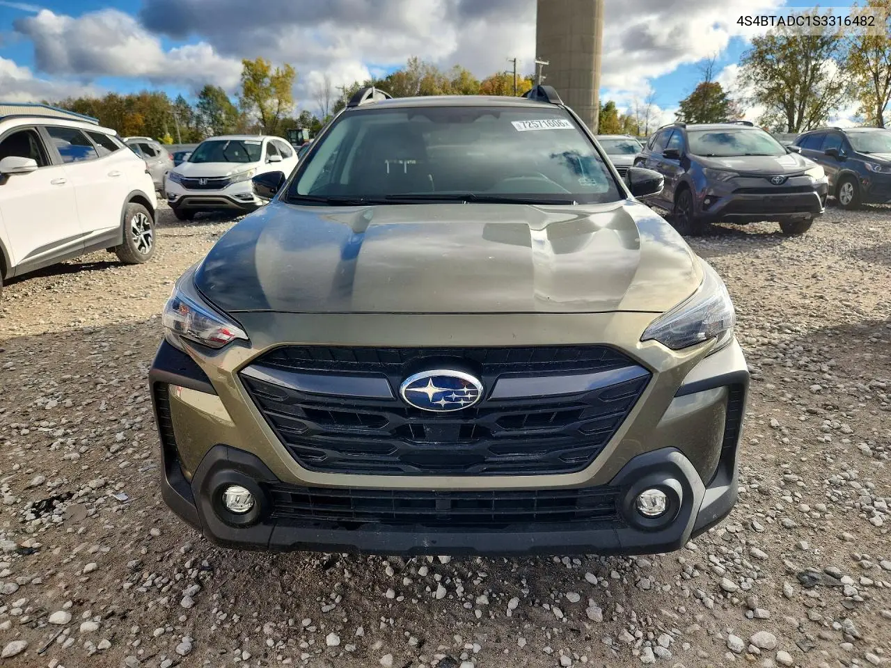 2025 SUBARU OUTBACK VIN 4S4BTADC1S3316482 — фото 5