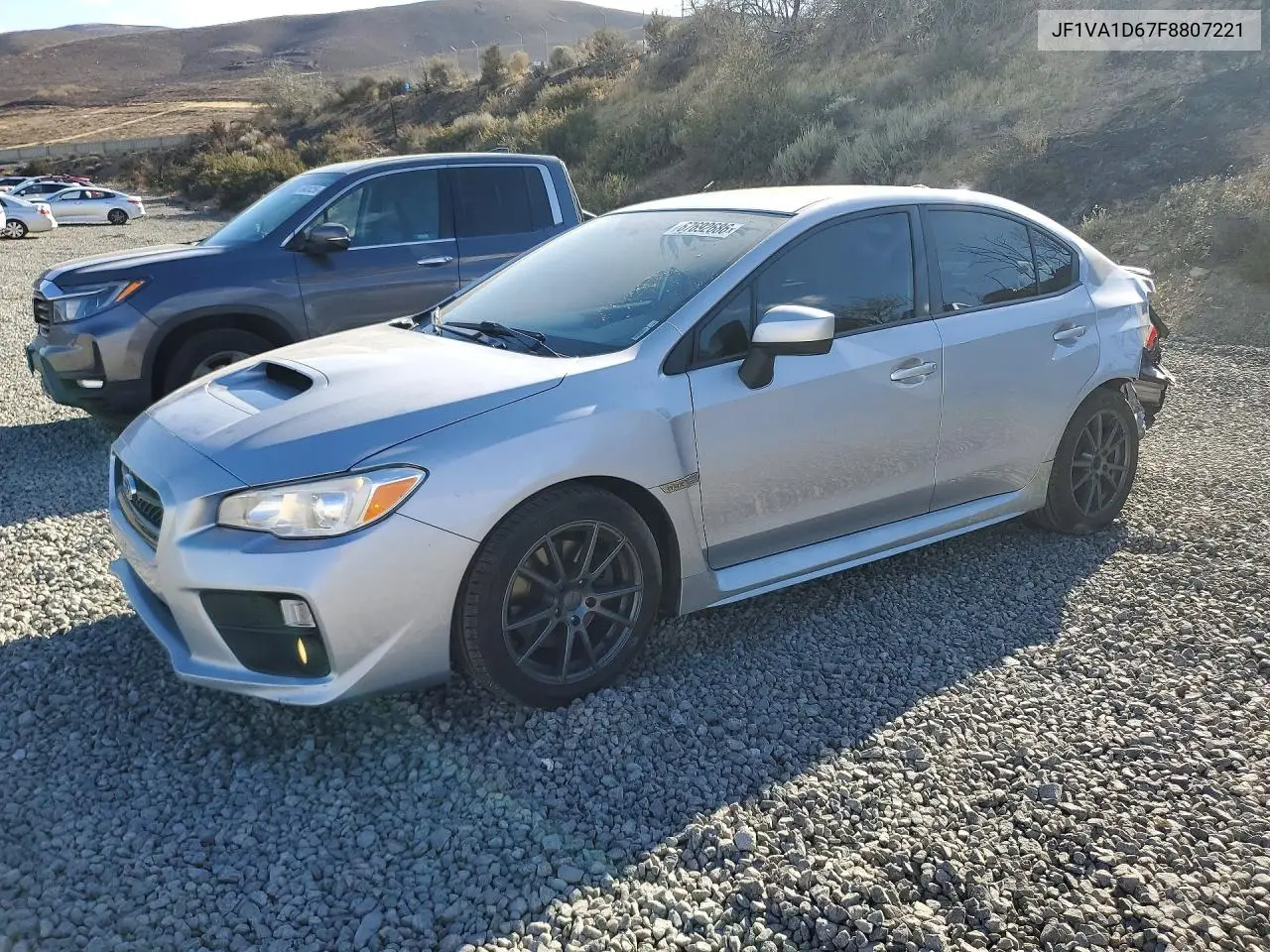 SUBARU WRX 2015, VIN JF1VA1D67F8807221
