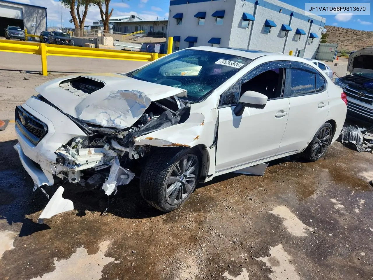 SUBARU WRX 2015, VIN JF1VA1D68F9813670