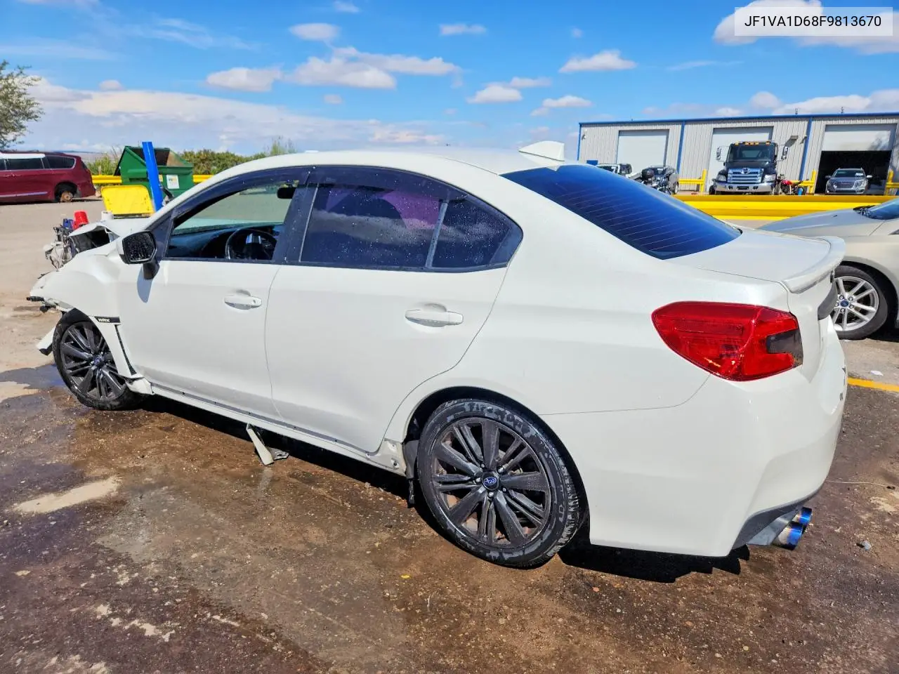 2015 SUBARU WRX VIN JF1VA1D68F9813670 — фото 2