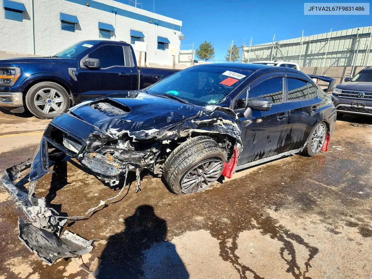 SUBARU WRX 2015, VIN JF1VA2L67F9831486