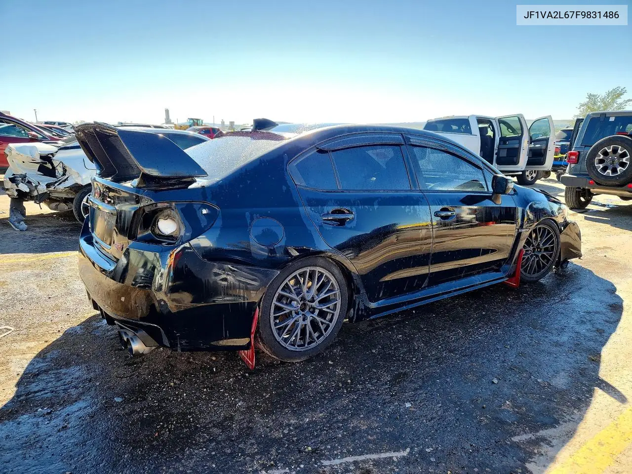 2015 SUBARU WRX VIN JF1VA2L67F9831486 — фото 3
