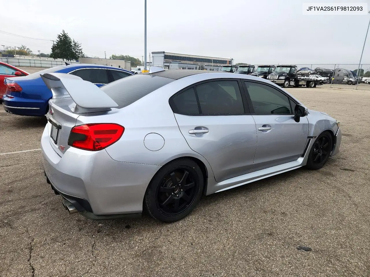 2015 SUBARU WRX VIN JF1VA2S61F9812093 — фото 3