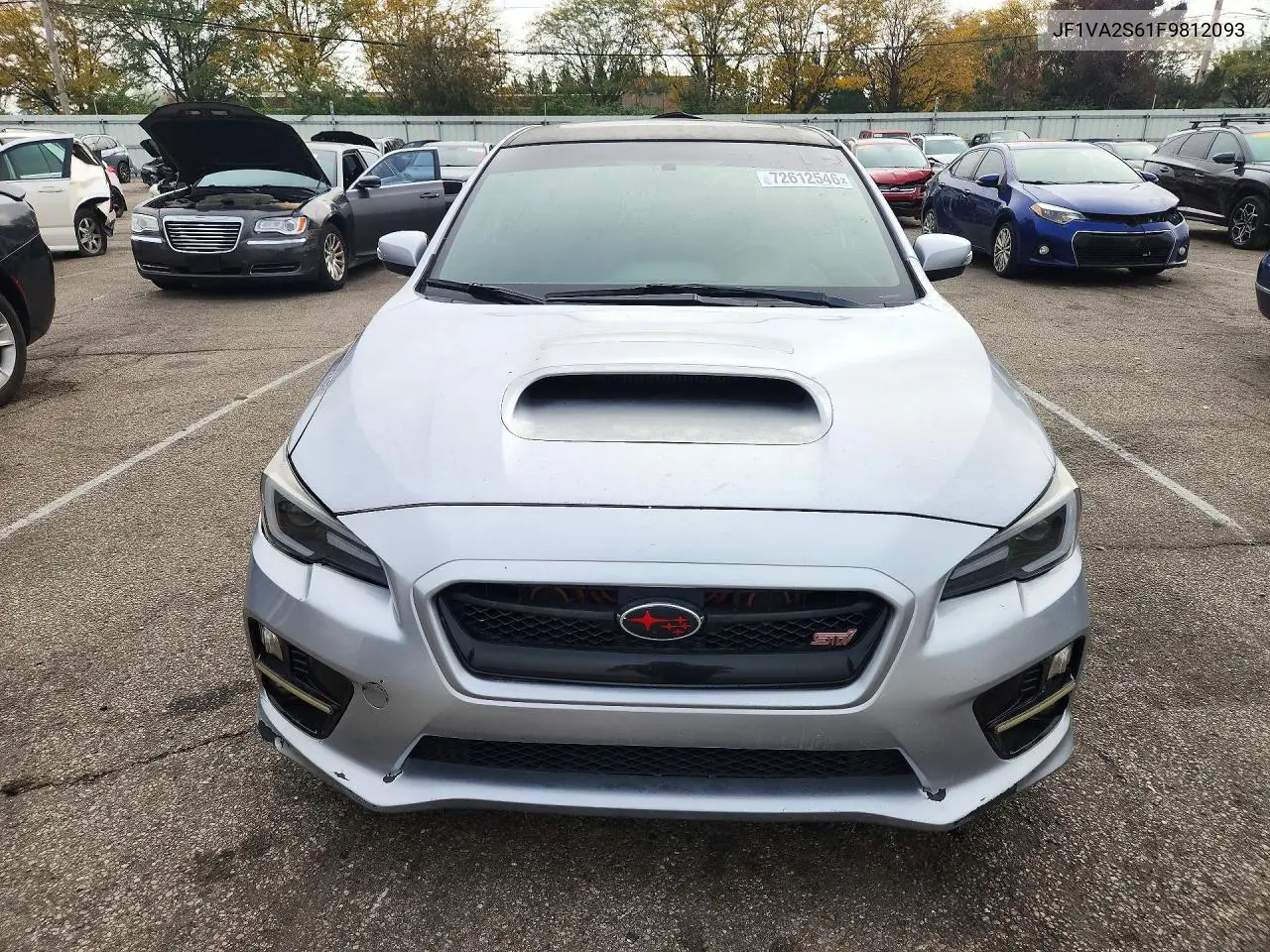 2015 SUBARU WRX VIN JF1VA2S61F9812093 — фото 5