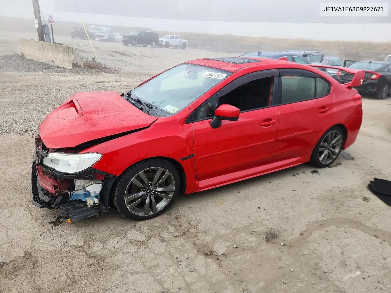SUBARU WRX 2016, VIN JF1VA1E63G9827671