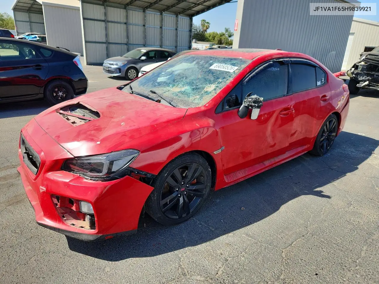 SUBARU WRX 2017, VIN JF1VA1F65H9839921
