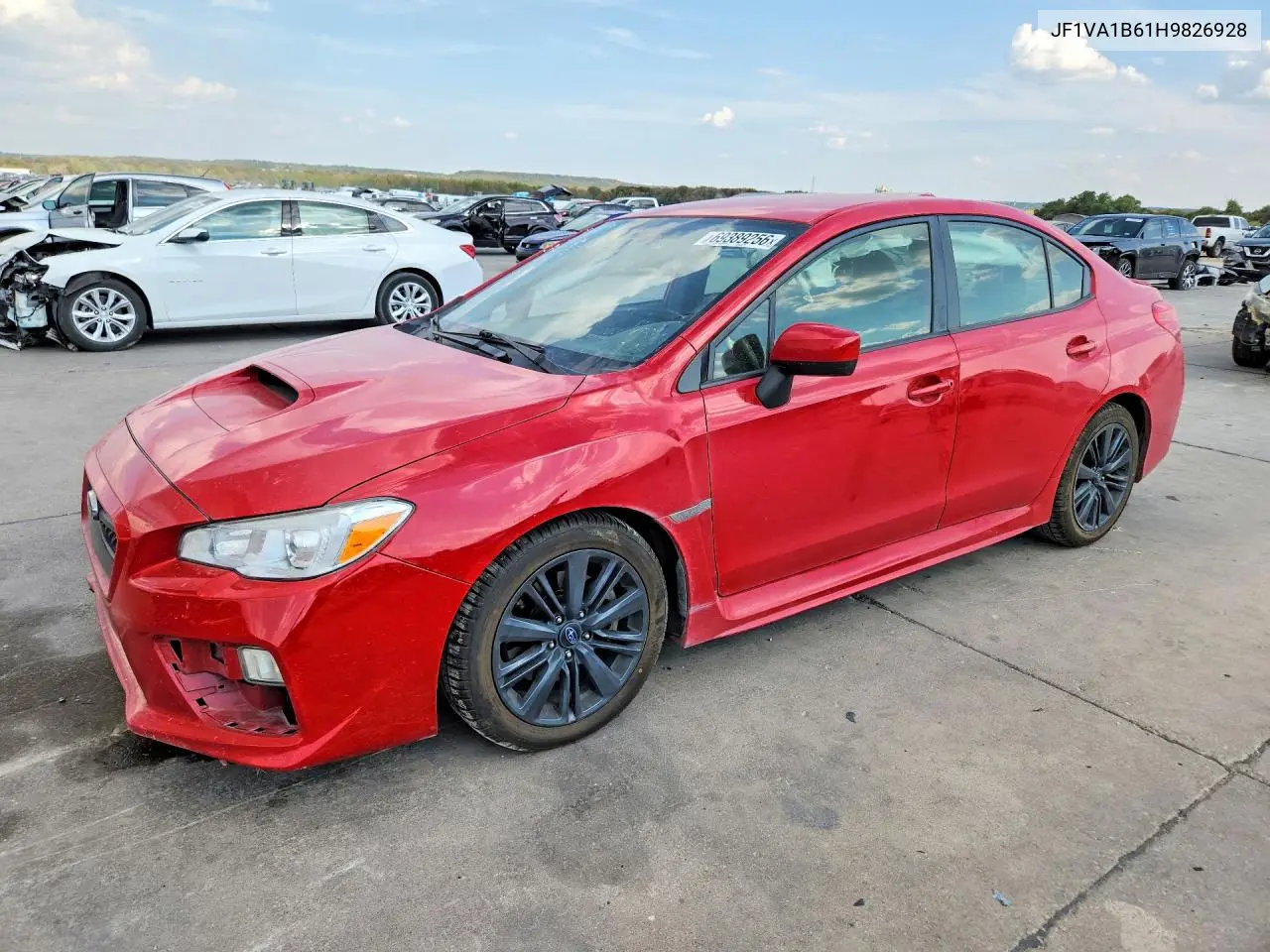 SUBARU WRX 2017, VIN JF1VA1B61H9826928