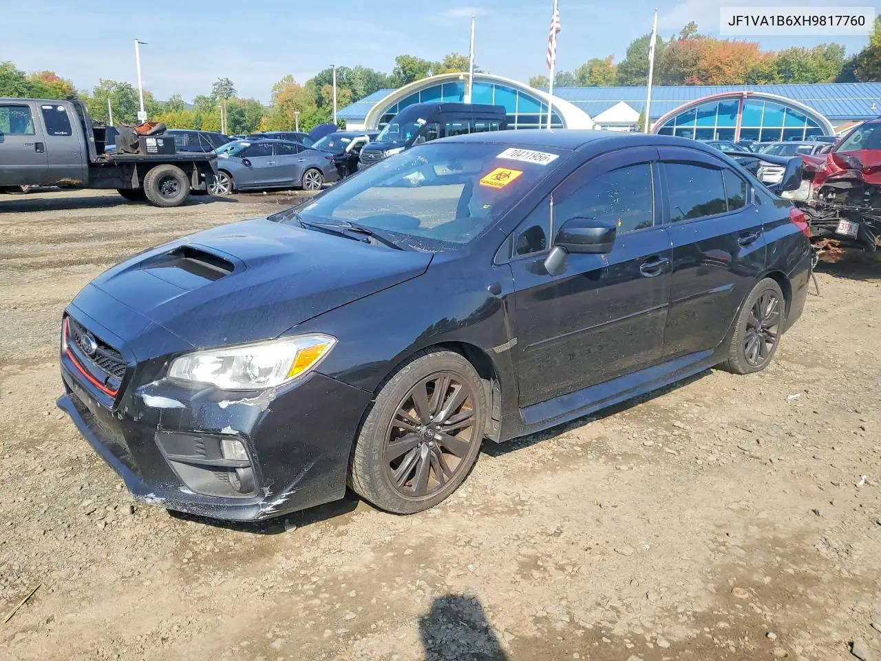 SUBARU WRX 2017, VIN JF1VA1B6XH9817760