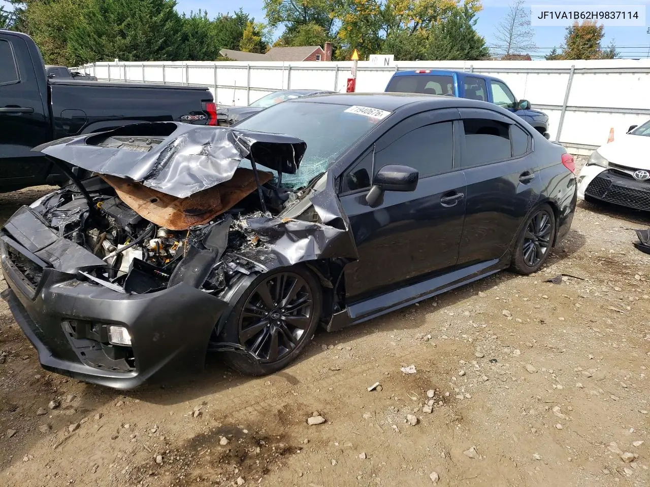 SUBARU WRX 2017, VIN JF1VA1B62H9837114