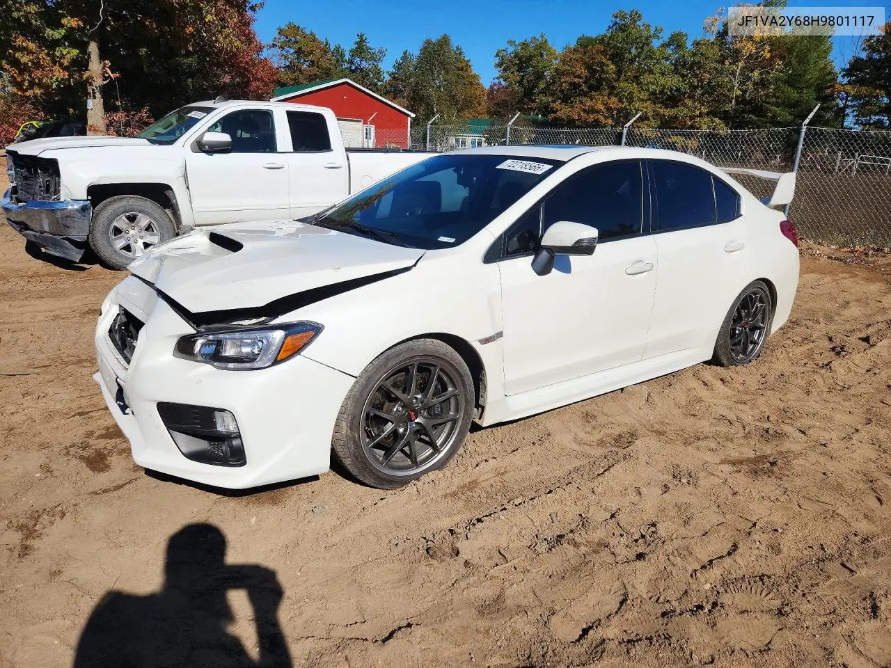 SUBARU WRX 2017, VIN JF1VA2Y68H9801117