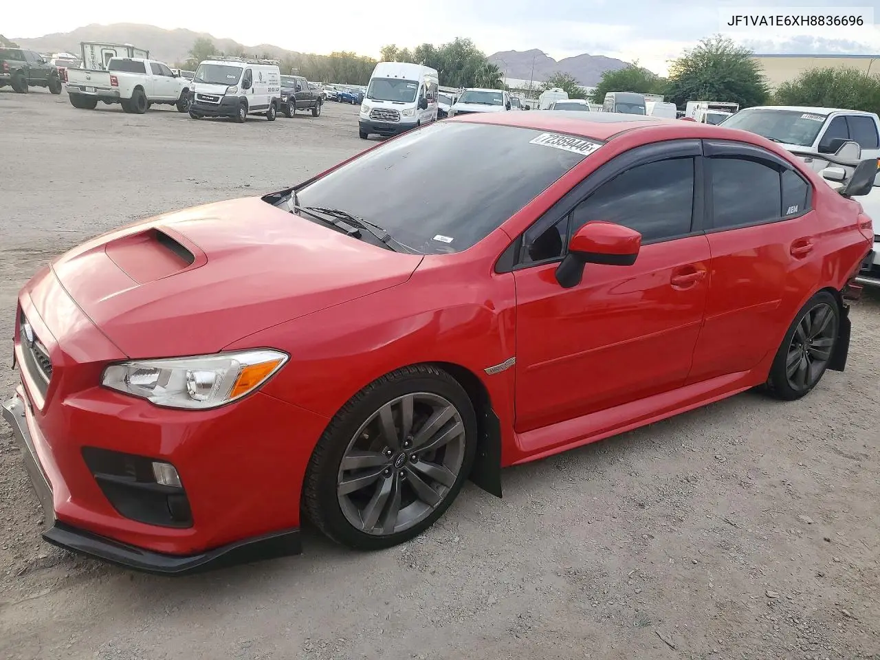 SUBARU WRX 2017, VIN JF1VA1E6XH8836696