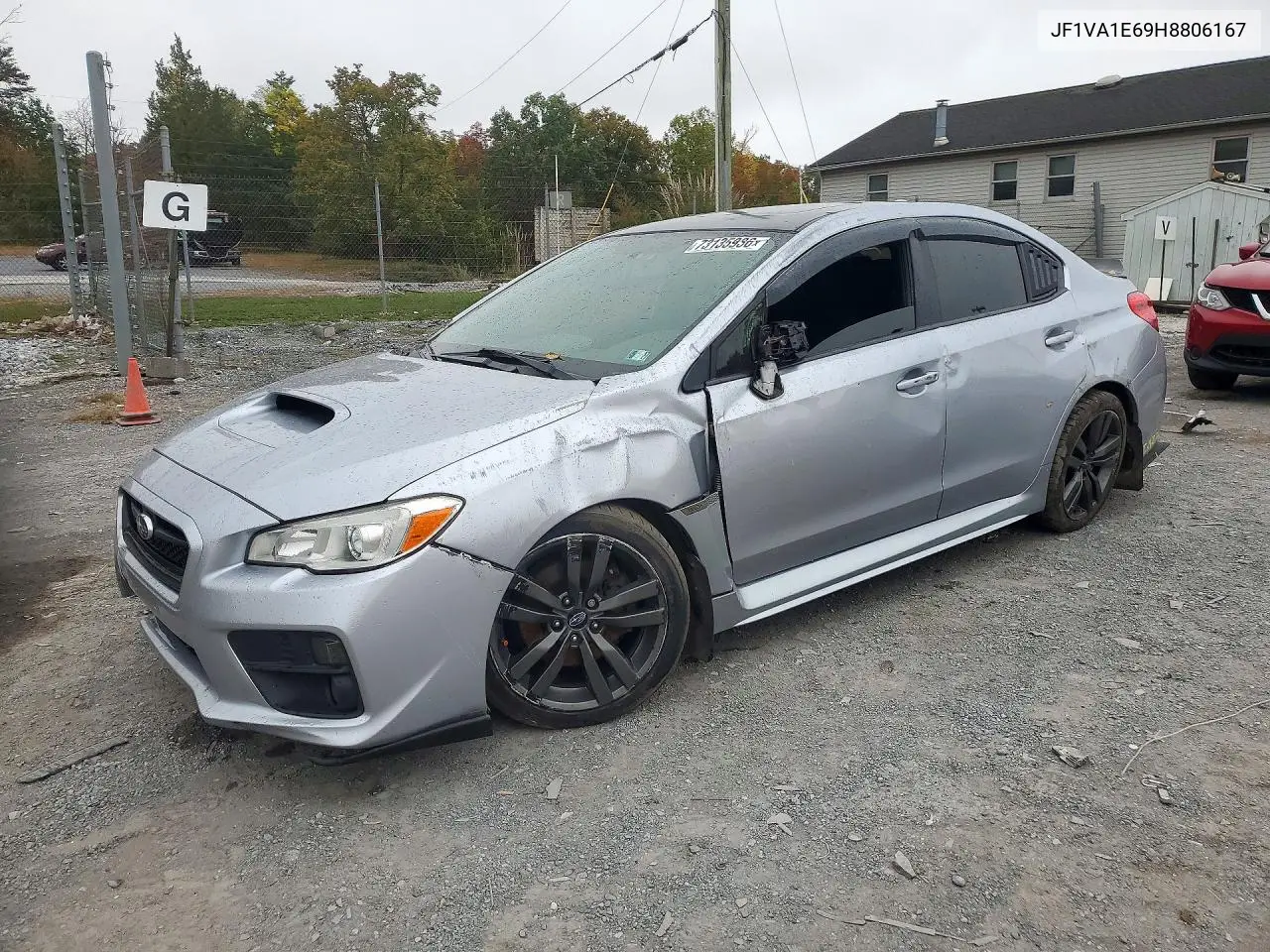 SUBARU WRX 2017, VIN JF1VA1E69H8806167