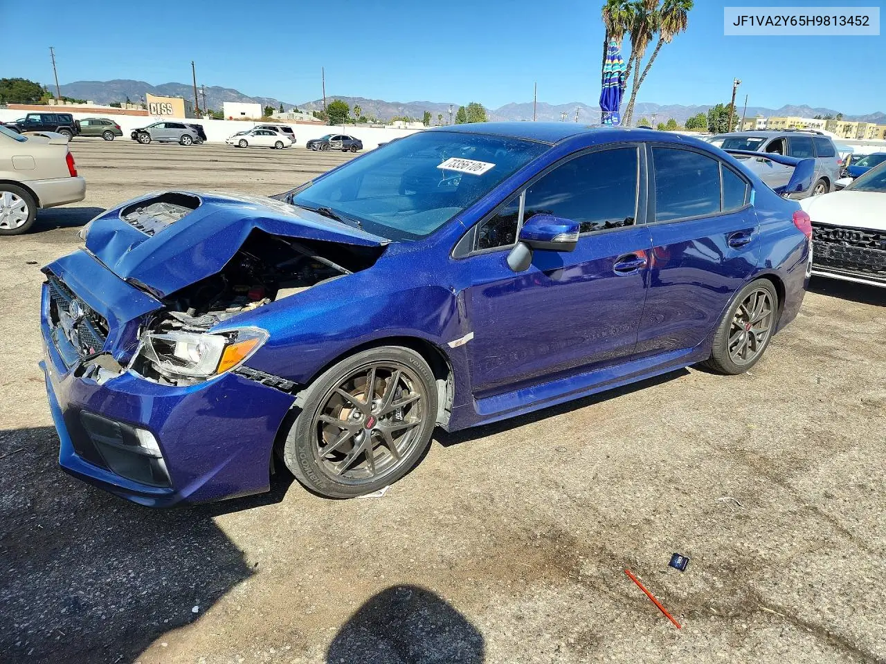 SUBARU WRX 2017, VIN JF1VA2Y65H9813452