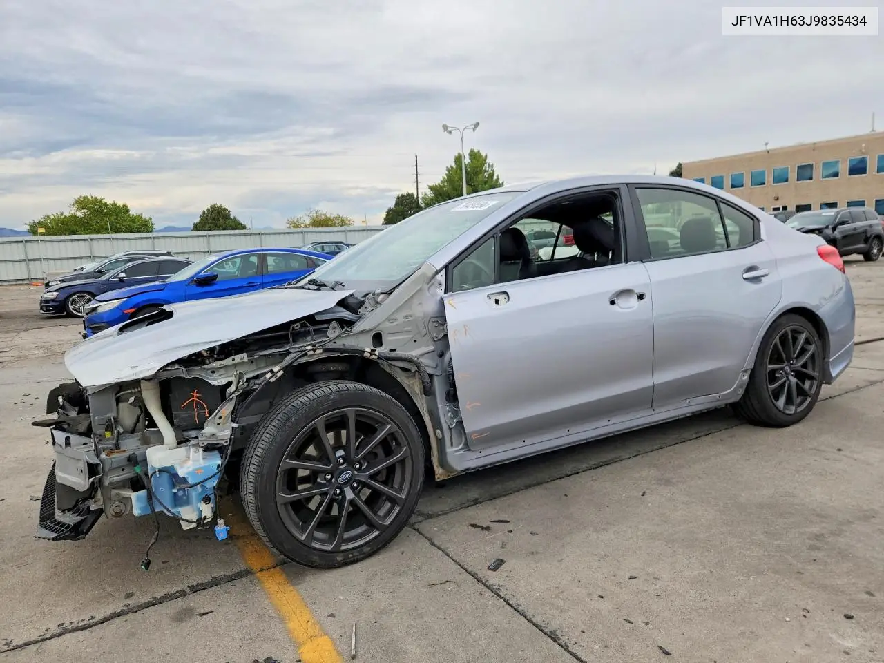 SUBARU WRX 2018, VIN JF1VA1H63J9835434