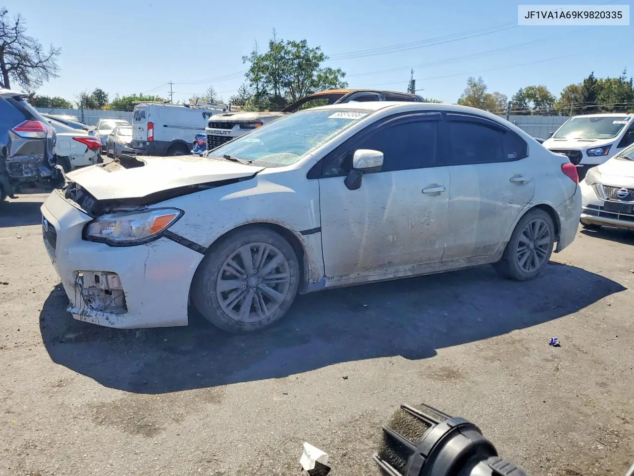 SUBARU WRX 2019, VIN JF1VA1A69K9820335