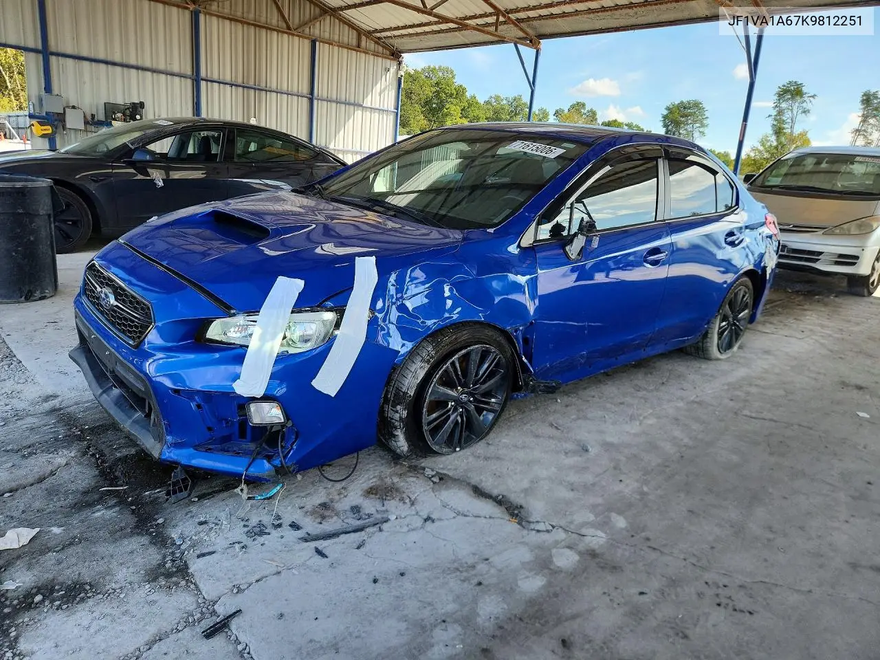 SUBARU WRX 2019, VIN JF1VA1A67K9812251