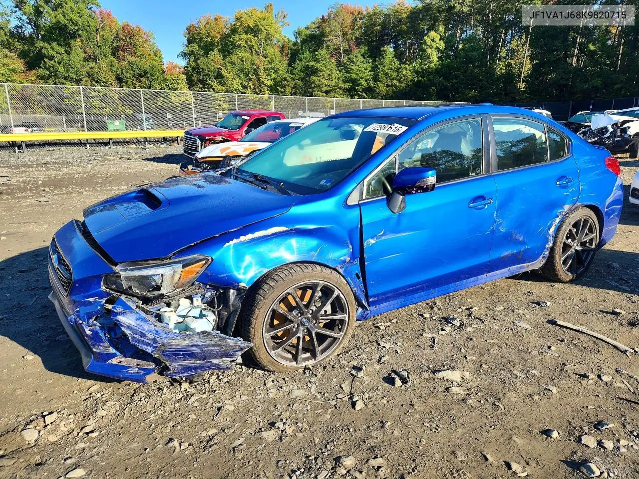 SUBARU WRX 2019, VIN JF1VA1J68K9820715
