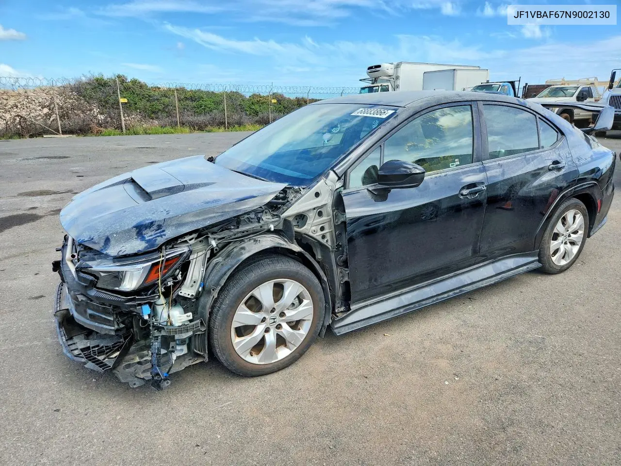 SUBARU WRX 2022, VIN JF1VBAF67N9002130