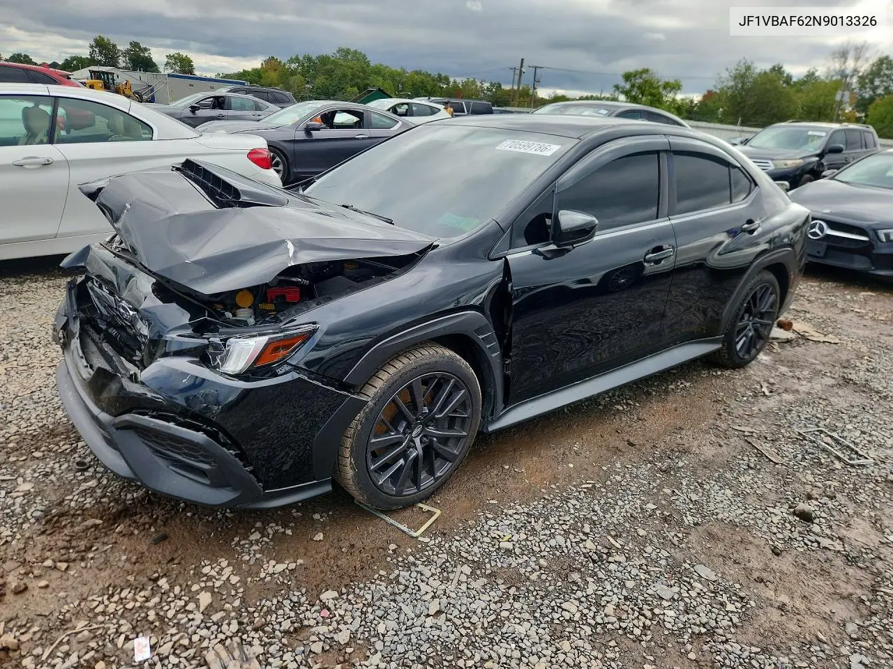 SUBARU WRX 2022, VIN JF1VBAF62N9013326
