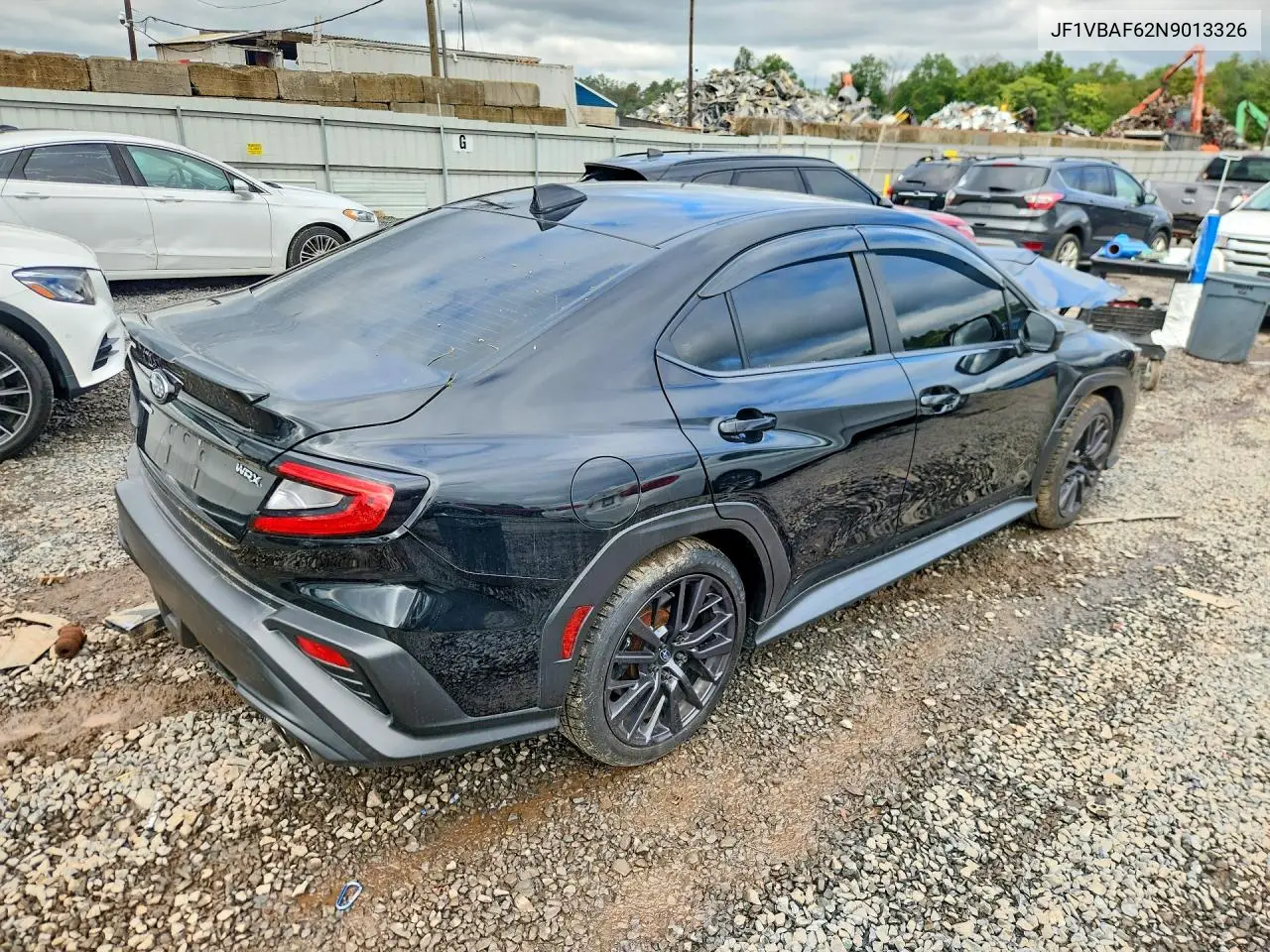 2022 SUBARU WRX VIN JF1VBAF62N9013326 — фото 3