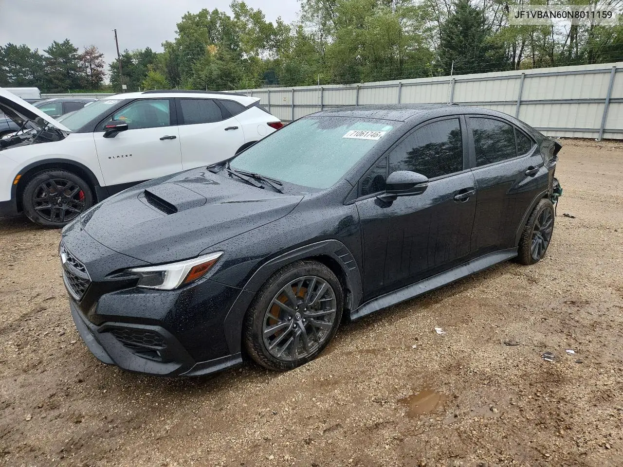 SUBARU WRX 2022, VIN JF1VBAN60N8011159