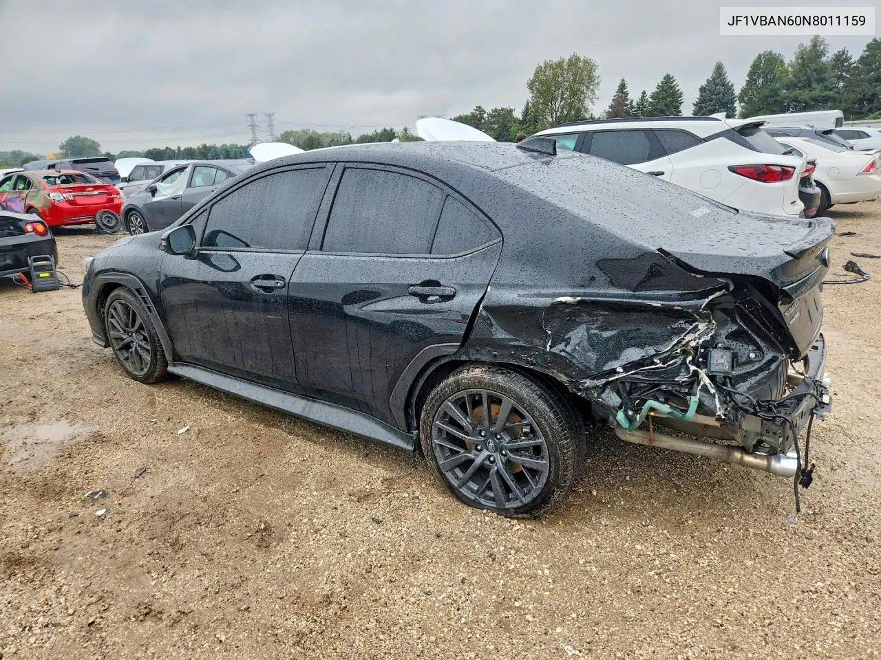 2022 SUBARU WRX VIN JF1VBAN60N8011159 — фото 2