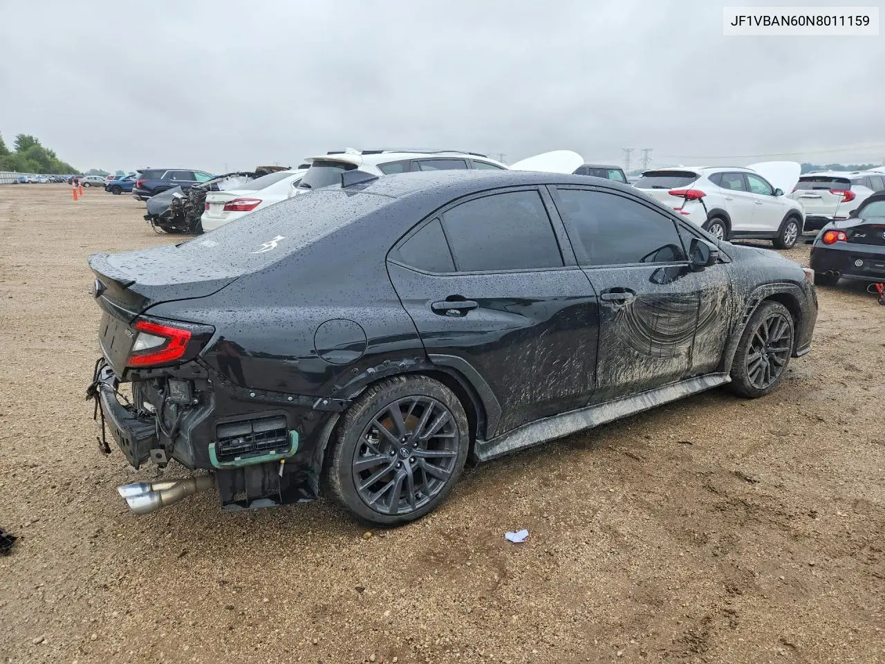 2022 SUBARU WRX VIN JF1VBAN60N8011159 — фото 3