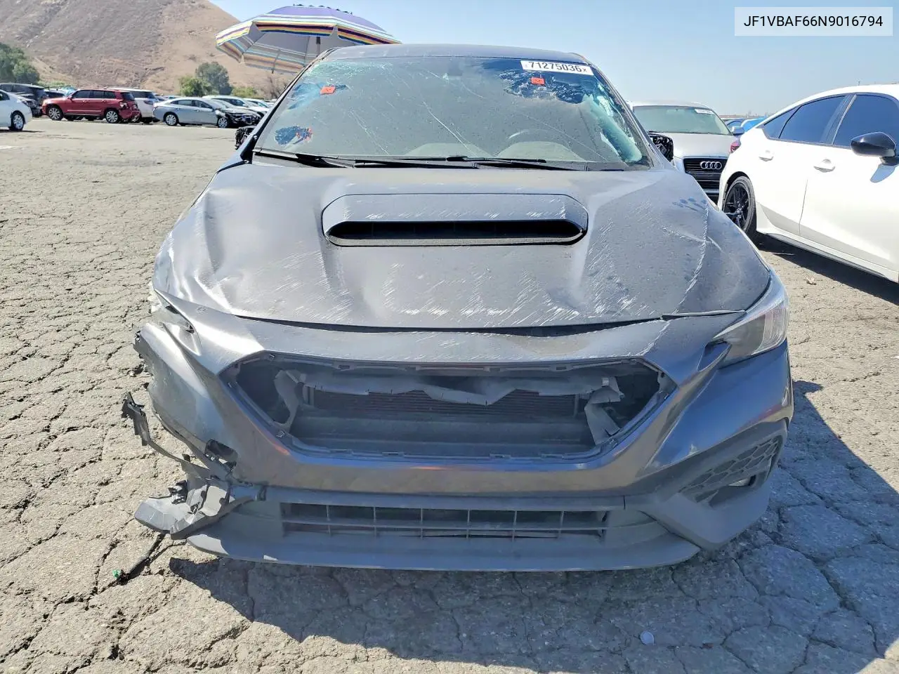 2022 SUBARU WRX VIN JF1VBAF66N9016794 — фото 5