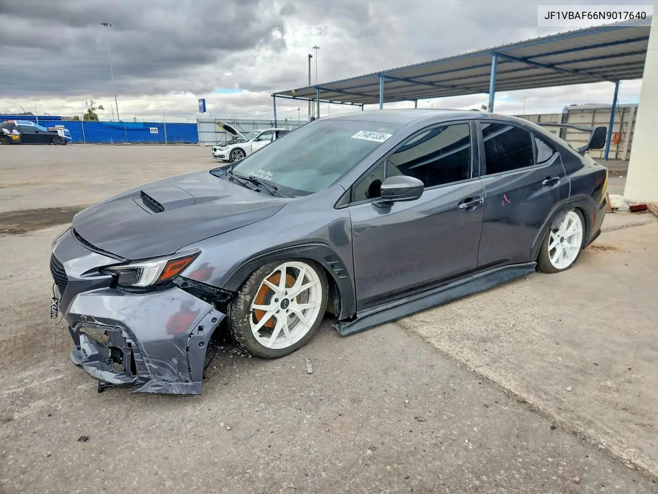 SUBARU WRX 2022, VIN JF1VBAF66N9017640