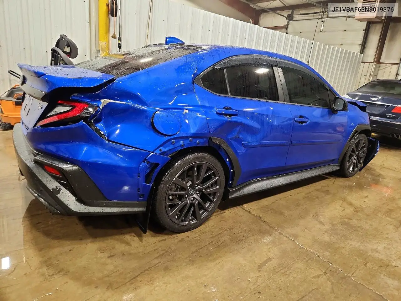 2022 SUBARU WRX VIN JF1VBAF63N9019376 — фото 3