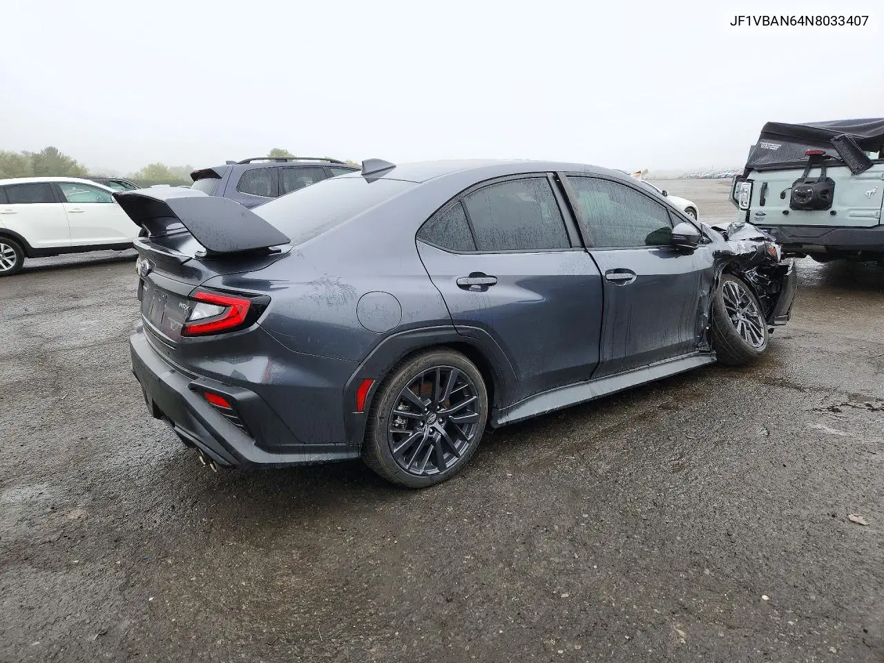 2022 SUBARU WRX VIN JF1VBAN64N8033407 — фото 3