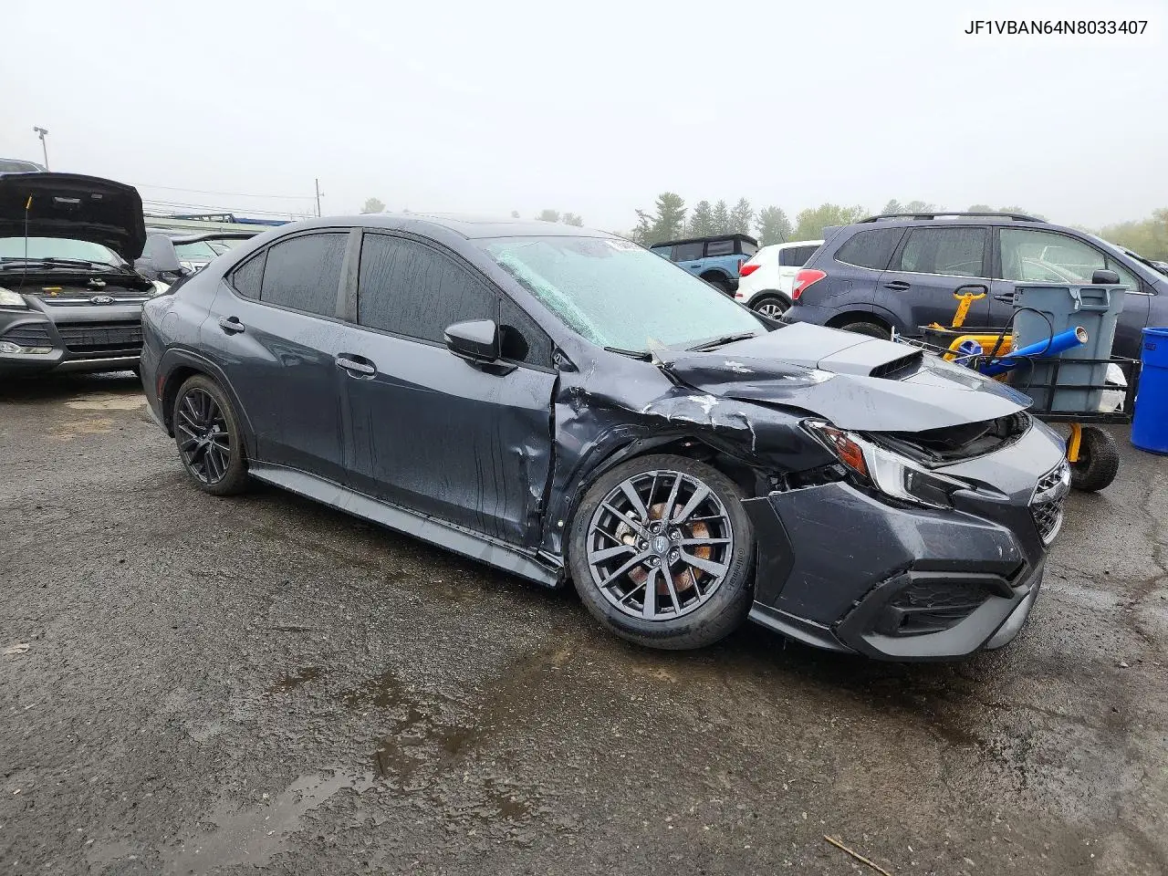 2022 SUBARU WRX VIN JF1VBAN64N8033407 — фото 4