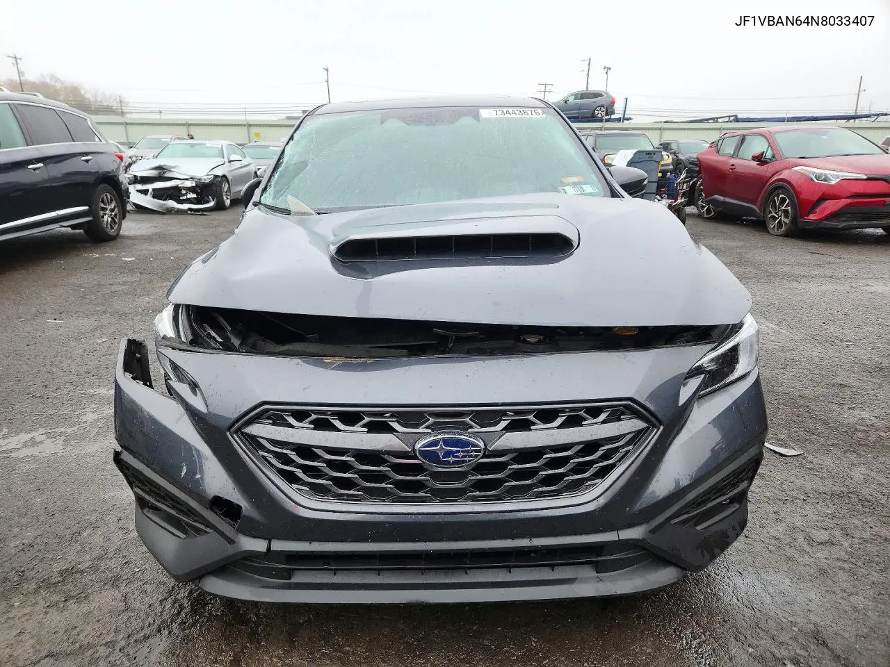 2022 SUBARU WRX VIN JF1VBAN64N8033407 — фото 5