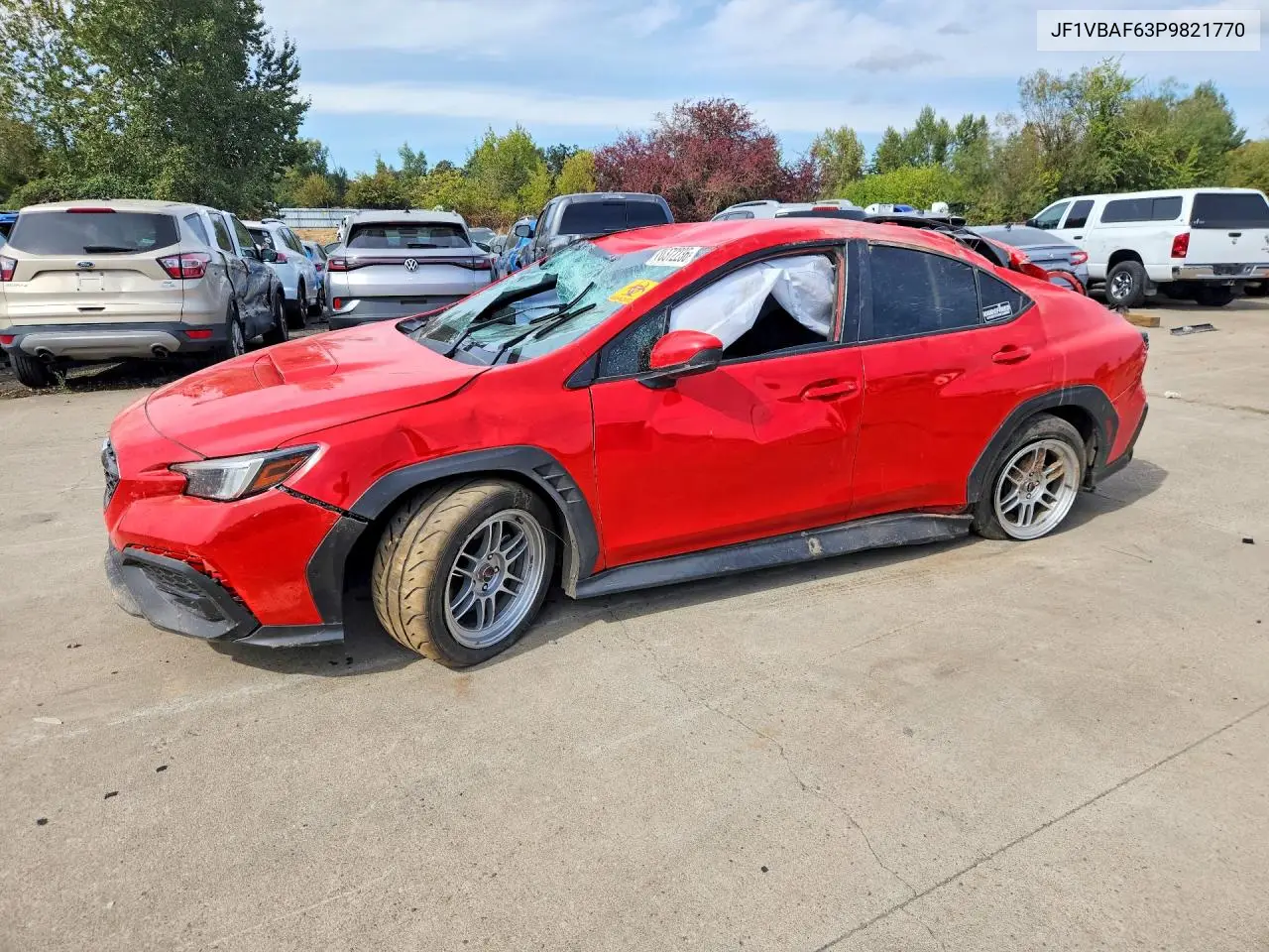 SUBARU WRX 2023, VIN JF1VBAF63P9821770