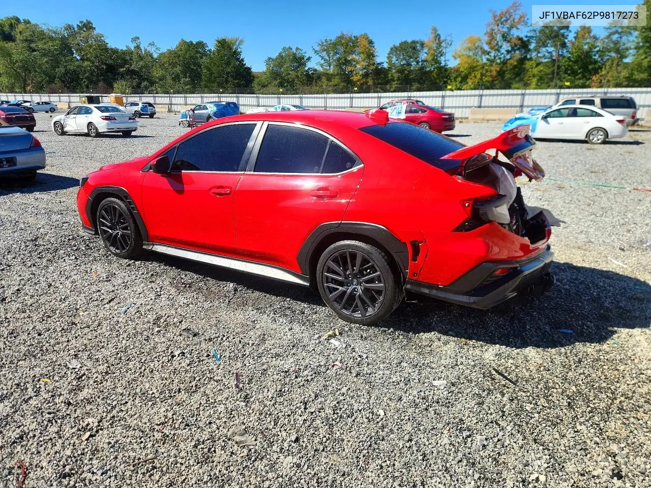 2023 SUBARU WRX VIN JF1VBAF62P9817273 — фото 2