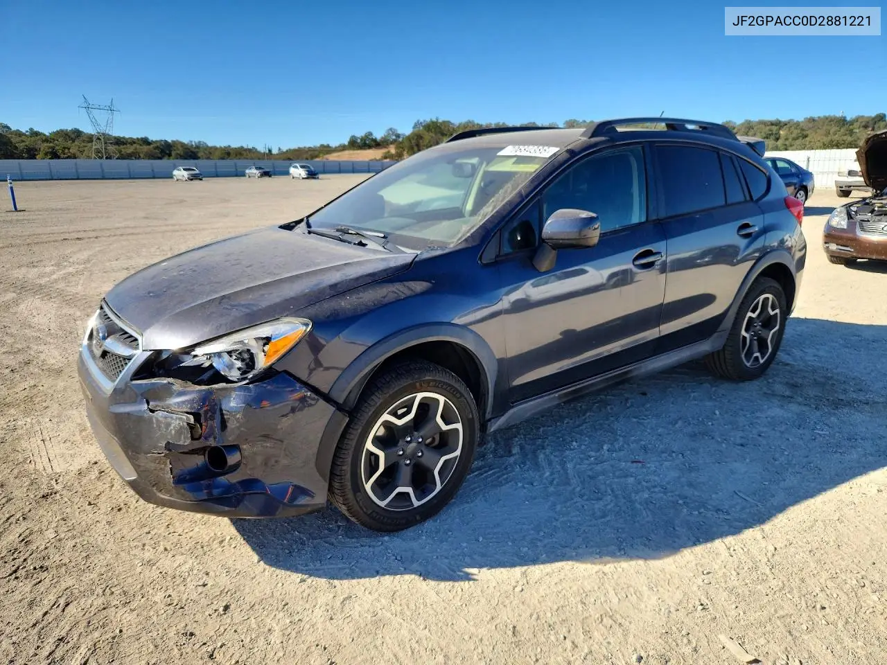 SUBARU XV 2013, VIN JF2GPACC0D2881221