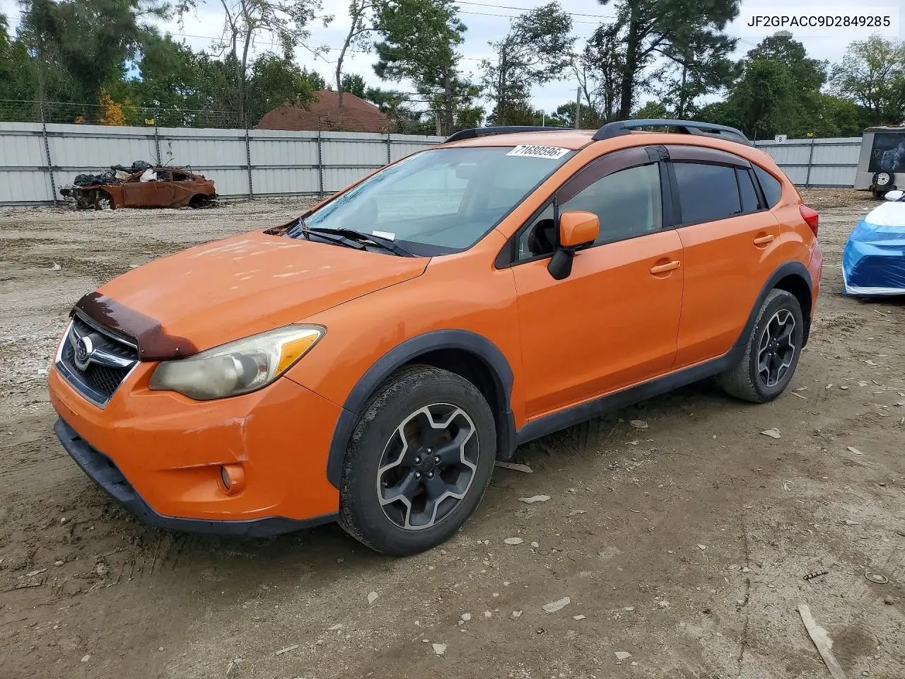SUBARU XV 2013, VIN JF2GPACC9D2849285