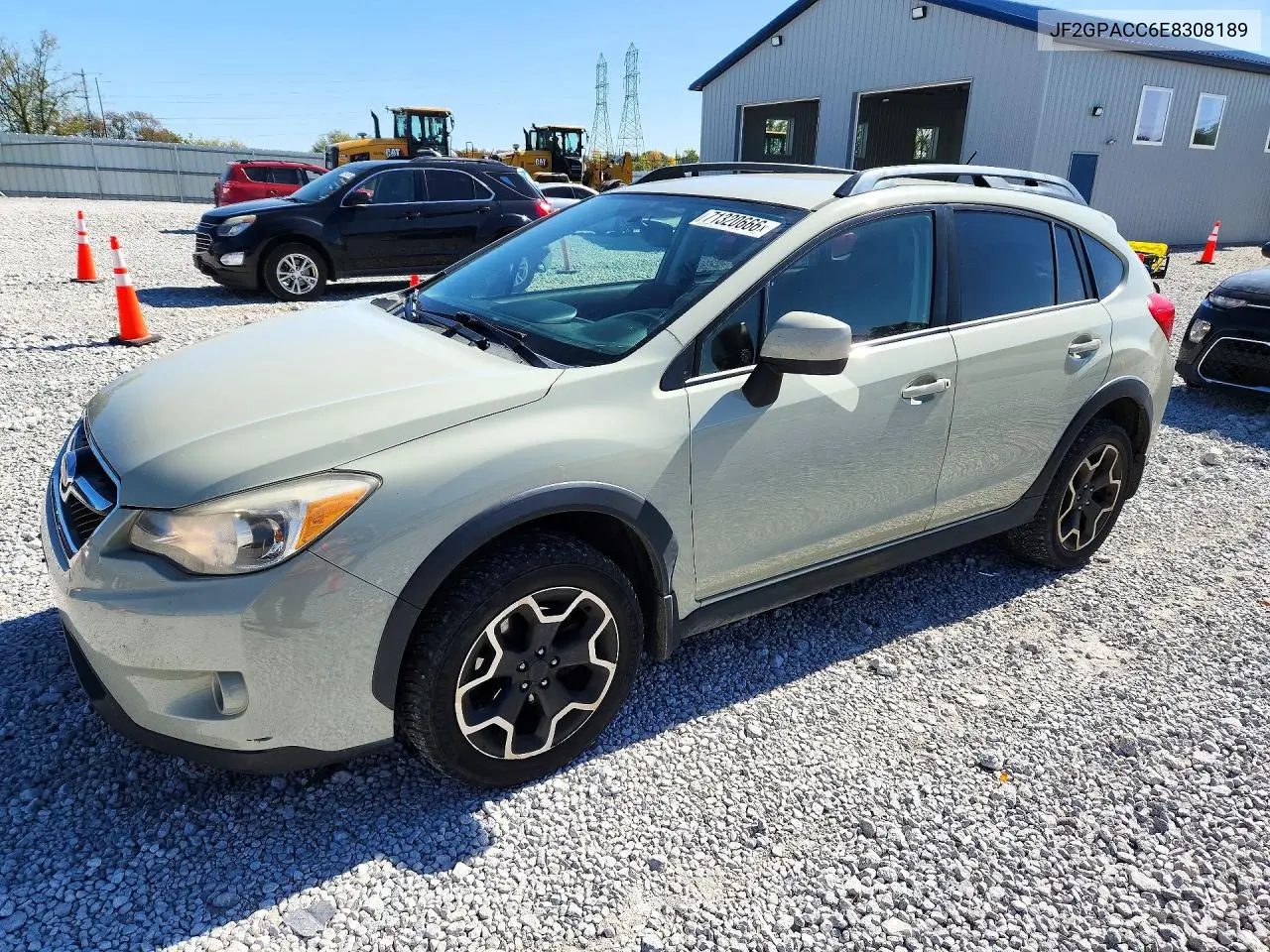 SUBARU XV 2014, VIN JF2GPACC6E8308189