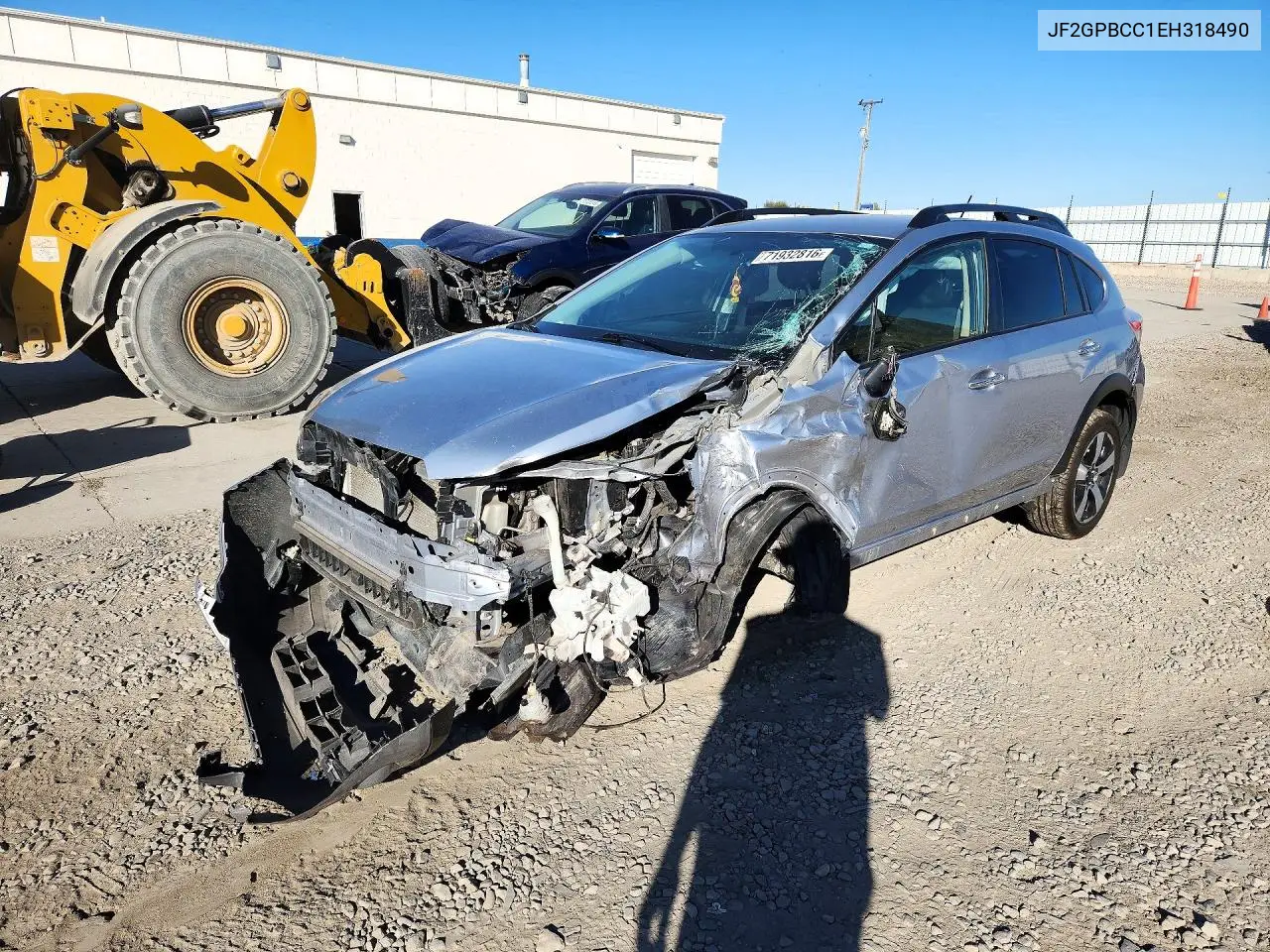 SUBARU XV 2014, VIN JF2GPBCC1EH318490