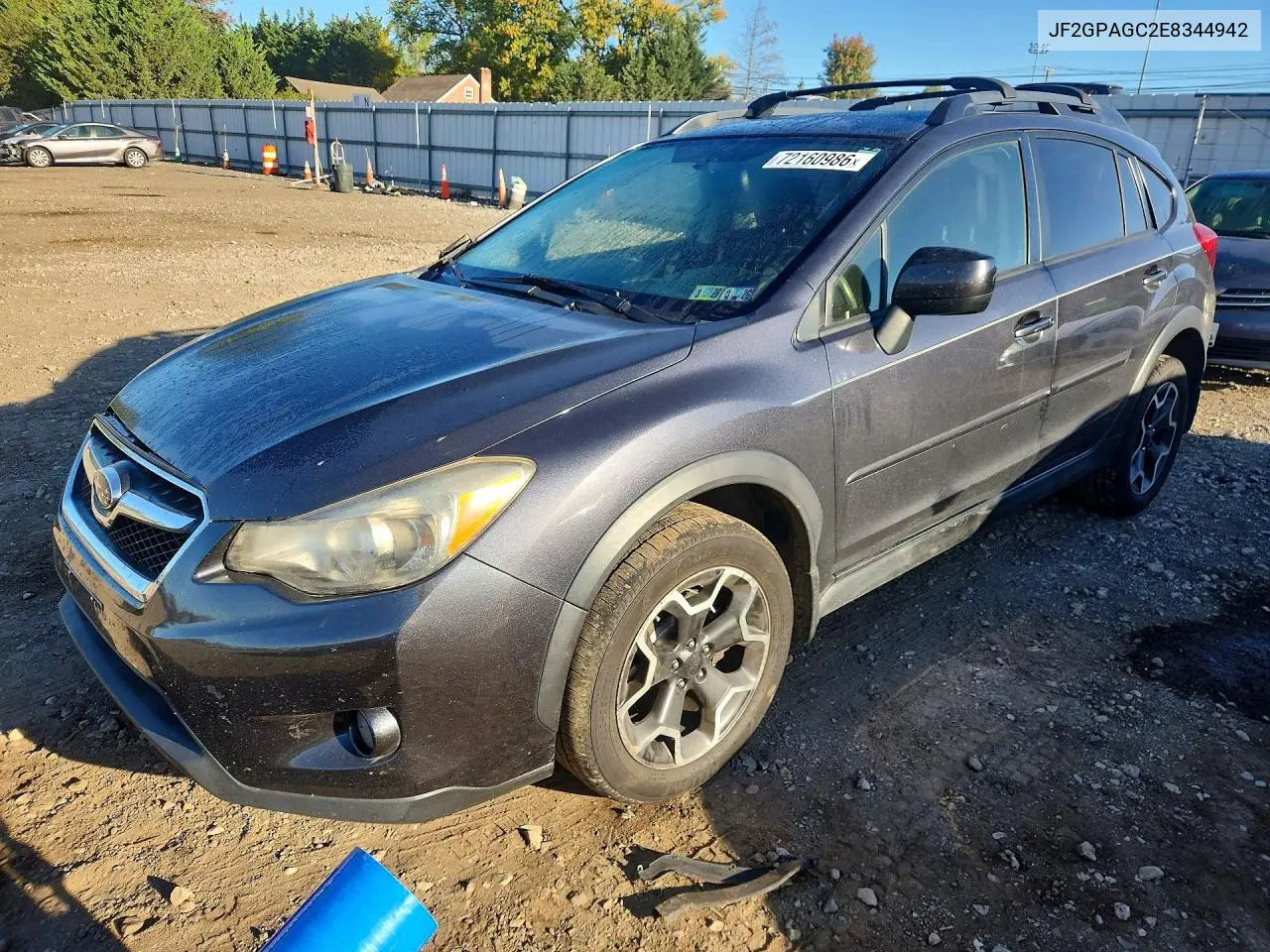 SUBARU XV 2014, VIN JF2GPAGC2E8344942