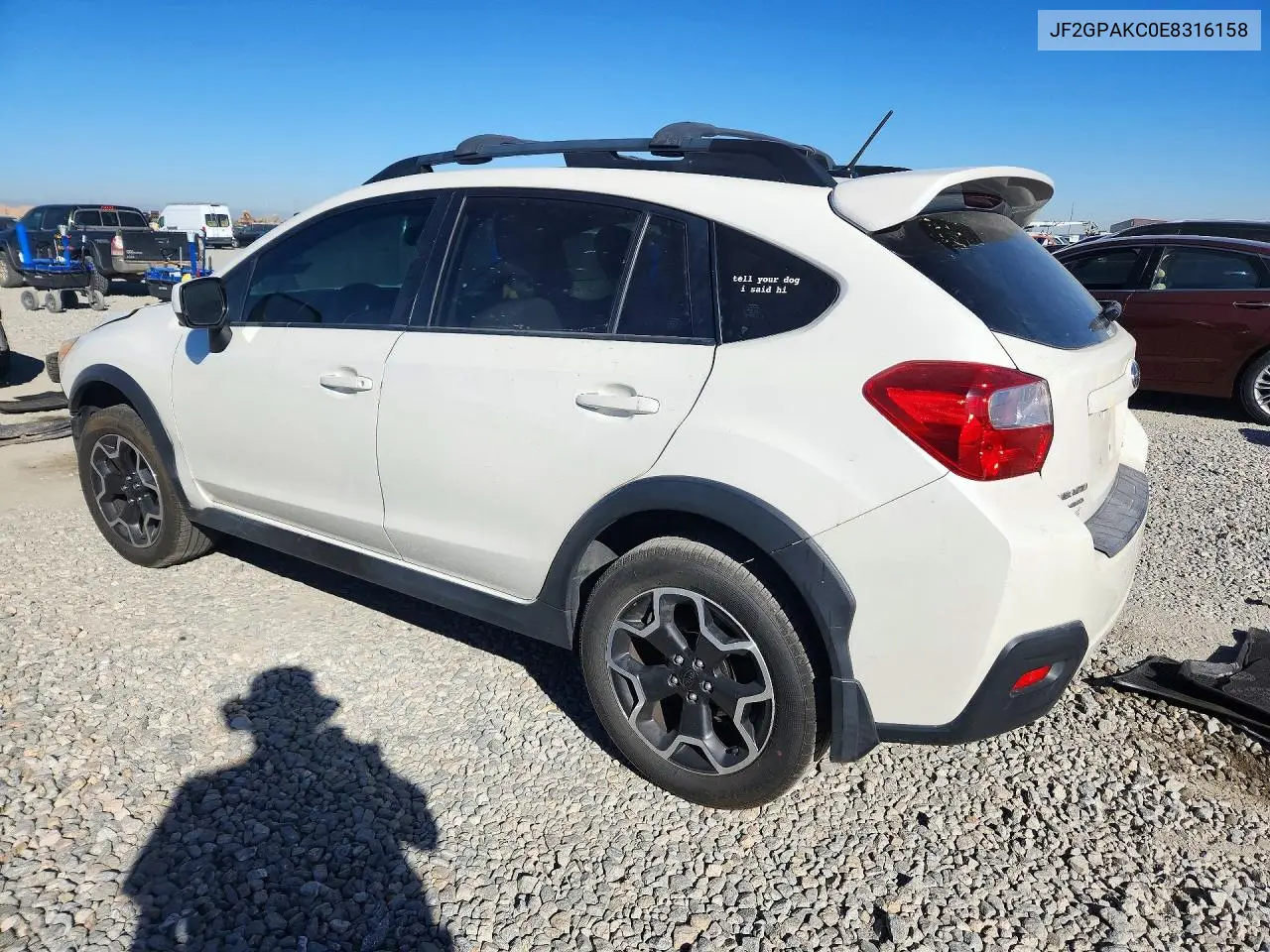 2014 SUBARU XV VIN JF2GPAKC0E8316158 — фото 2
