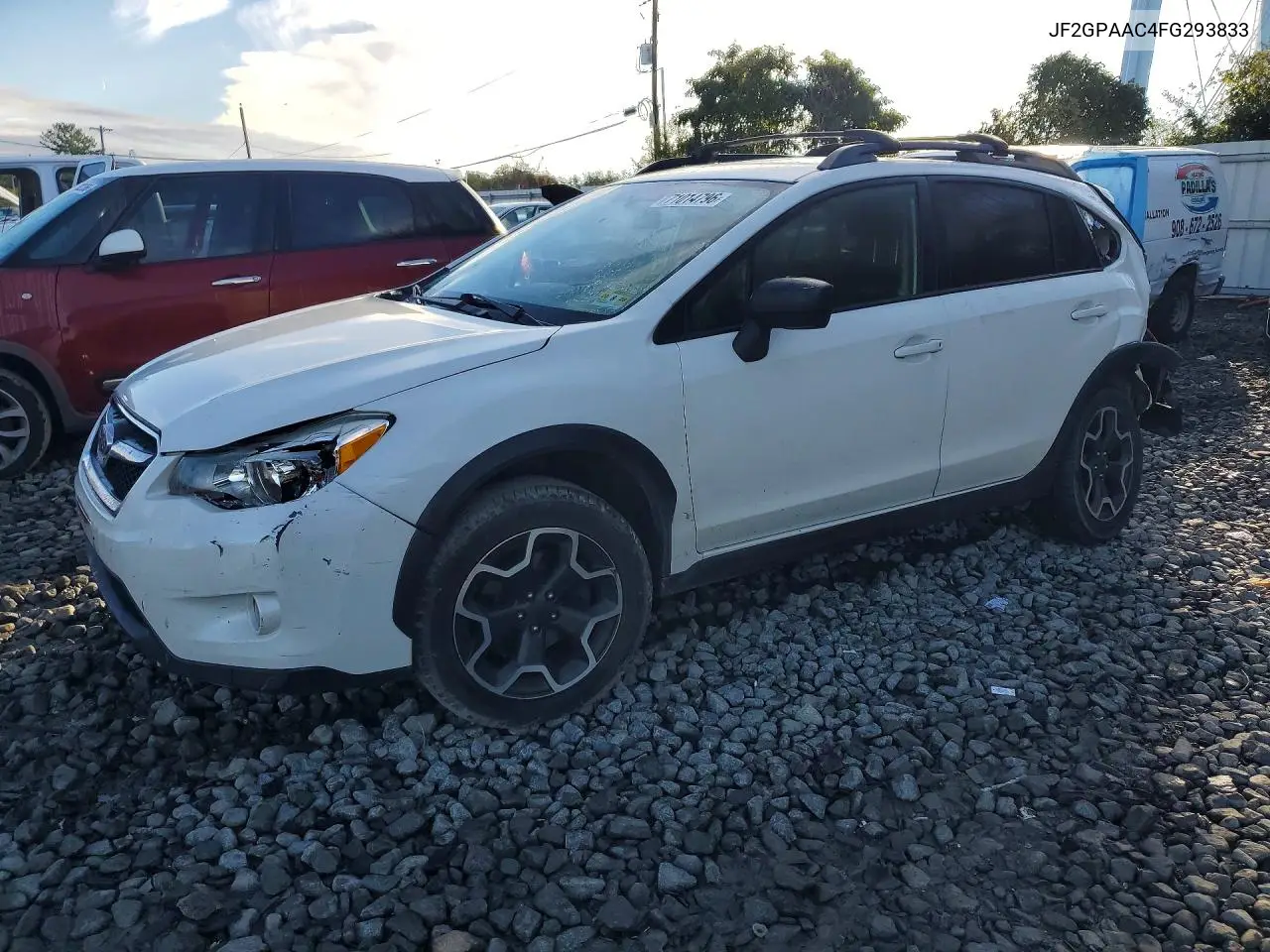 SUBARU XV 2015, VIN JF2GPAAC4FG293833