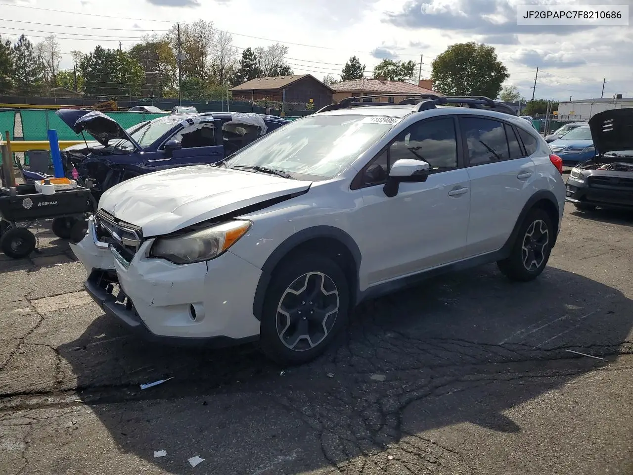 SUBARU XV 2015, VIN JF2GPAPC7F8210686