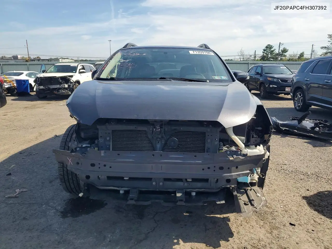 2015 SUBARU XV VIN JF2GPAPC4FH307392 — фото 5