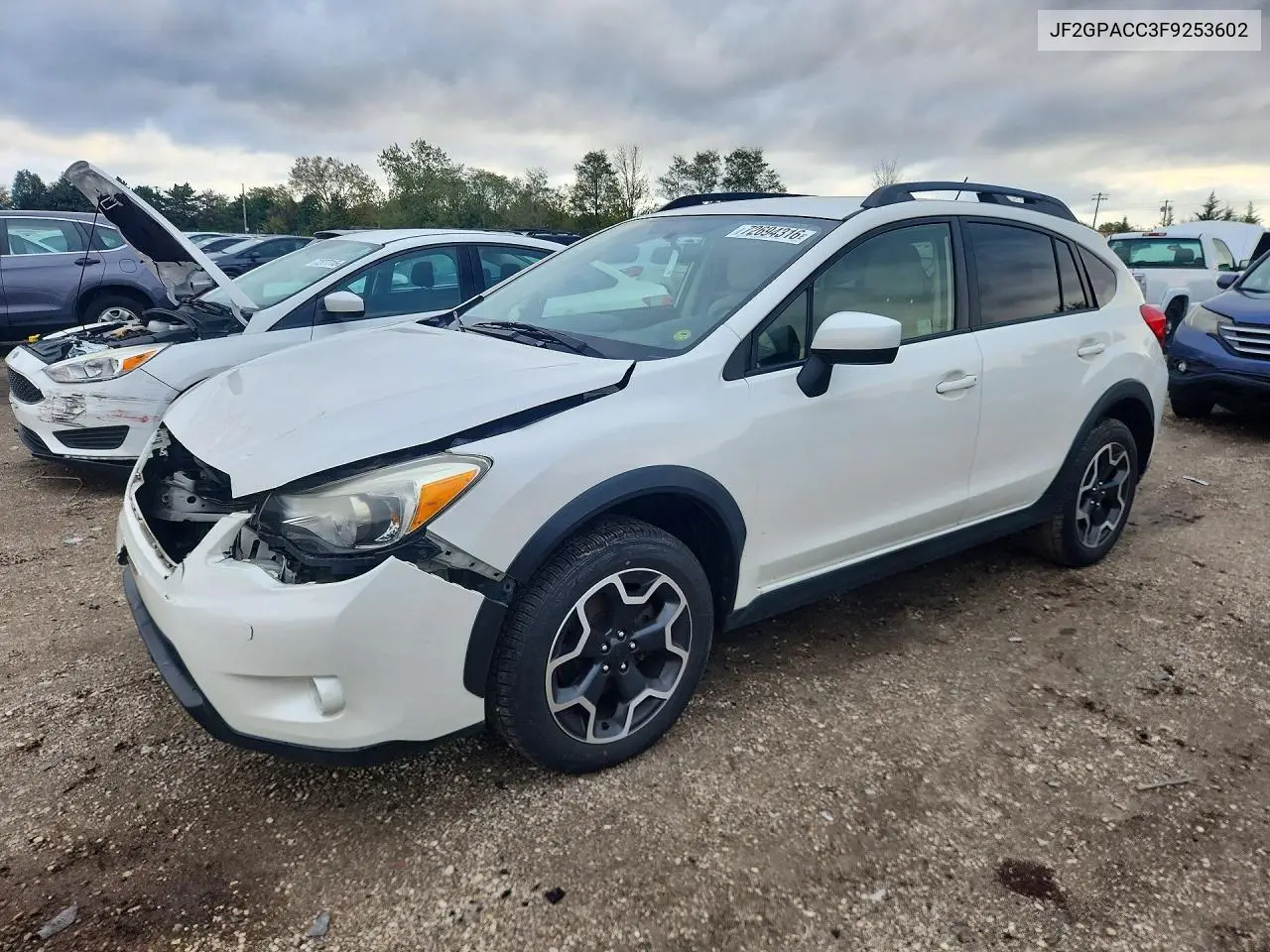 SUBARU XV 2015, VIN JF2GPACC3F9253602
