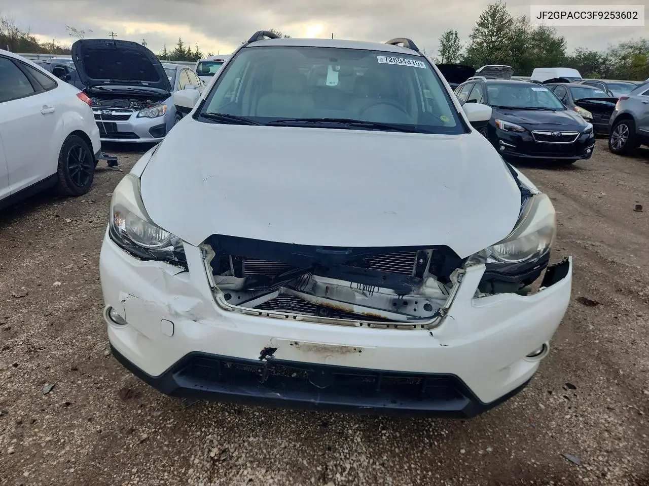 2015 SUBARU XV VIN JF2GPACC3F9253602 — фото 5