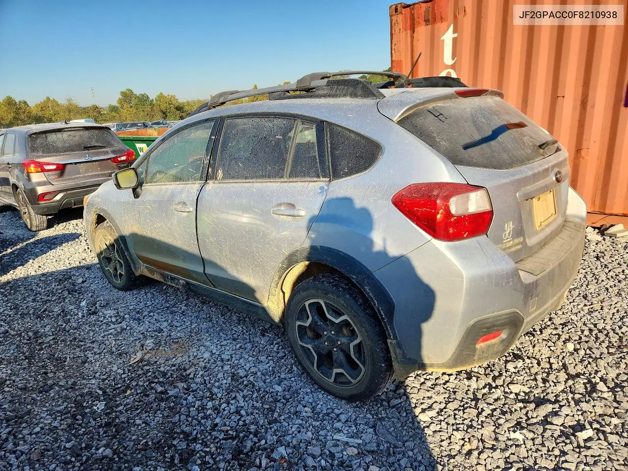 2015 SUBARU XV VIN JF2GPACC0F8210938 — фото 2