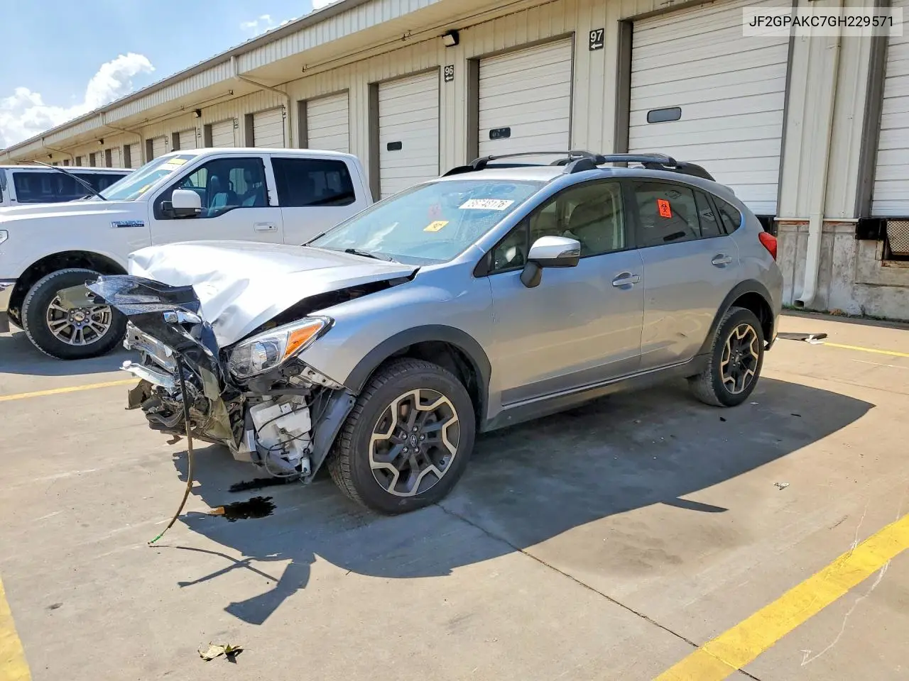 SUBARU XV 2016, VIN JF2GPAKC7GH229571
